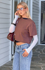Edith Brown Multi Layered Top
