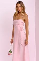 Flossie Pink Maxi Sleeveless Dress