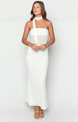 Luna White Crop Top