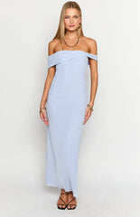 Vino Lilac Off The Shoulder Maxi Dress