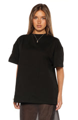 Alba Plain Black Tee