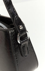 Bowie Black PU Shoulder Bag