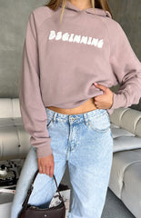 Beginning Beige Bubble Hoodie