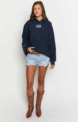 Beginning Navy USA Hoodie