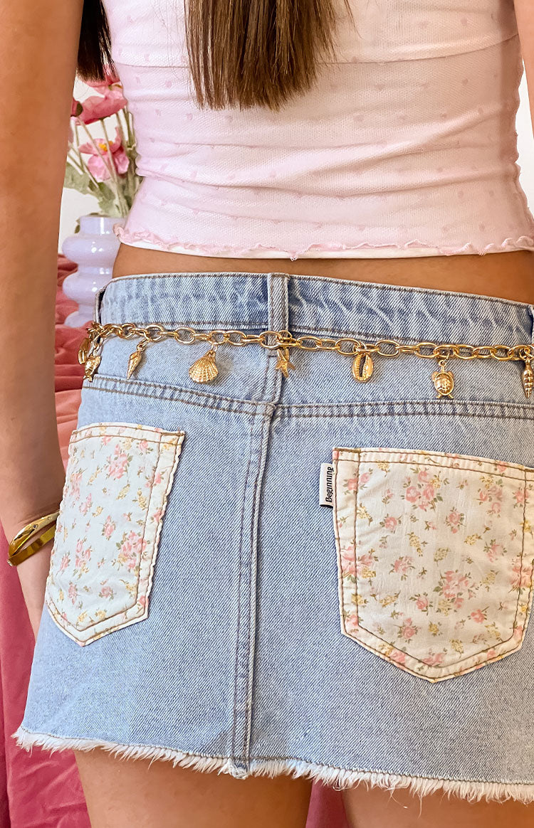 Gold Chain Shell Belt (FREE over $180)