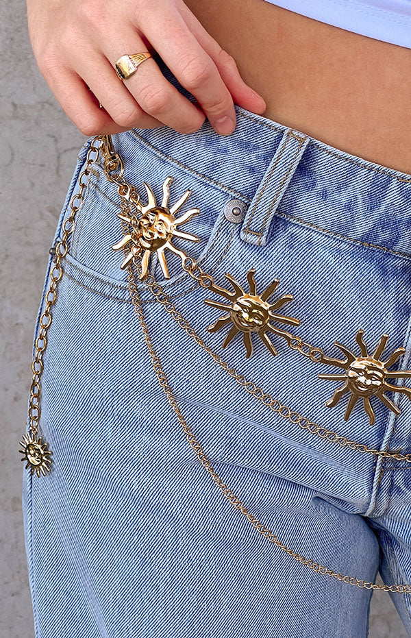 Gold Multi Chain Star Belt (FREE over $180)