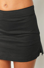 Harlee Black Mini Skort