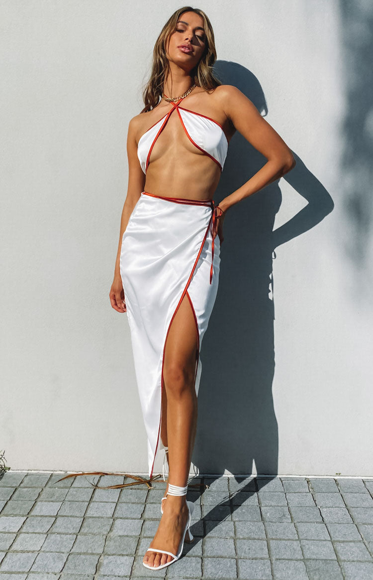 Lou Crop Top White