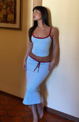 Myles Blue Strappy Tank Top