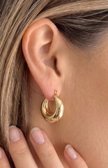 Naomie Gold Hoop Earrings