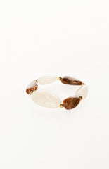 Oscar Brown Resin Elastic Bracelet