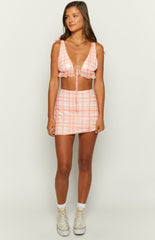 Rachel Orange Crop Top