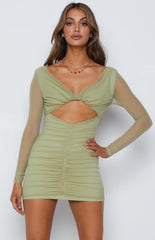 Raven Mesh Dress Green