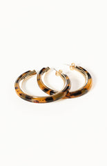 Rufus Tort Resin Hoop Earrings