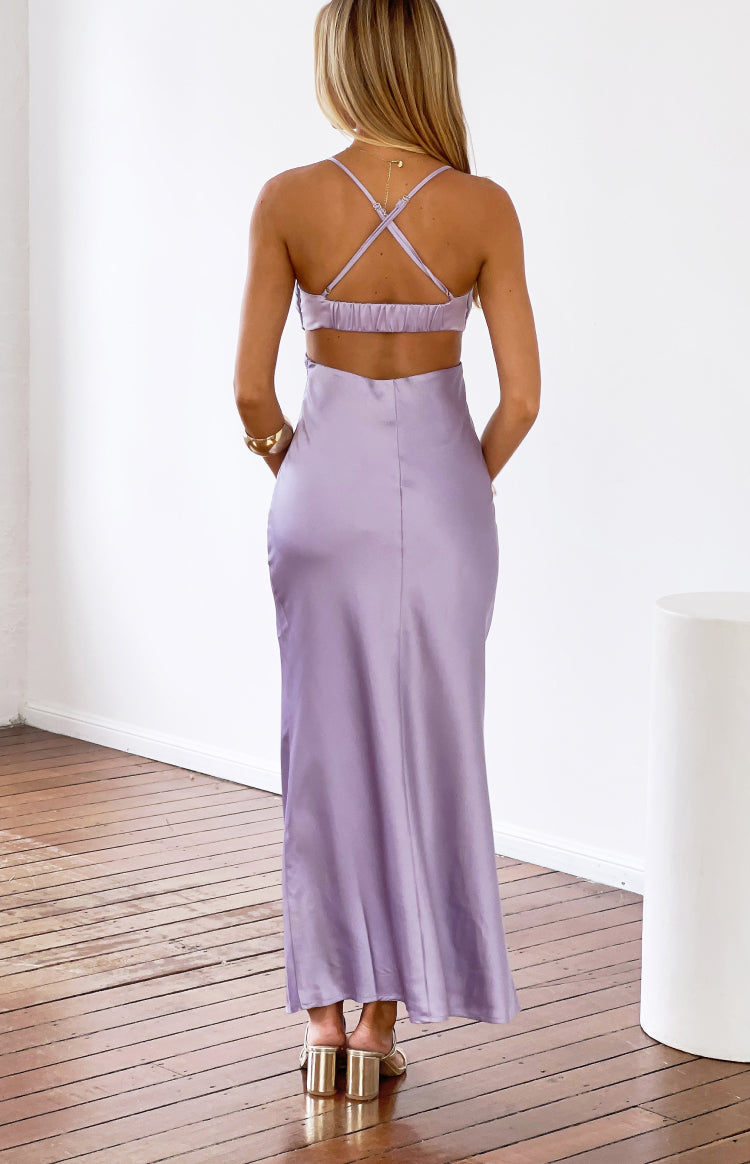 Taleah Lilac Cut Out Maxi Dress