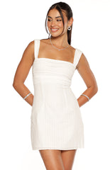 Taylor White Tie Back Mini Dress