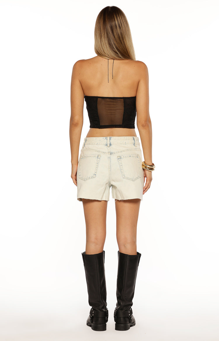 Annette Acid Wash Denim Shorts