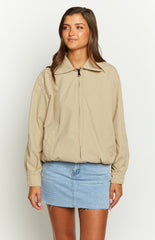 Gabbi Fawn Windbreaker Bomber Jacket